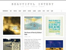 Tablet Screenshot of beautifulintent.com
